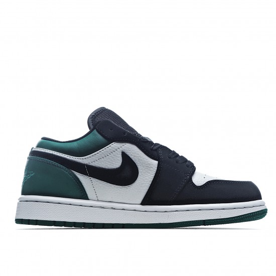 Air Jordan 1 Low Blue Green White Casual Shoes 553558 113 Unisex AJ1 Jordan 