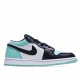 Air Jordan 1 Low Blue White Black Casual Shoes 553558 117 AJ1 Unisex Jordan 