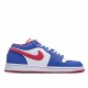 Air Jordan 1 Low Blue White Red Jordan 309192 161 Unisex AJ1 Casual Shoes 