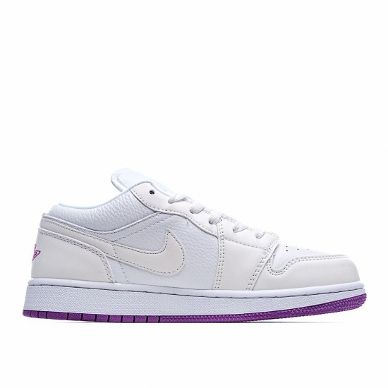 Air Jordan 1 Low GG Purple White Casual Shoes Womens 555112 ID AJ1 Jordan 