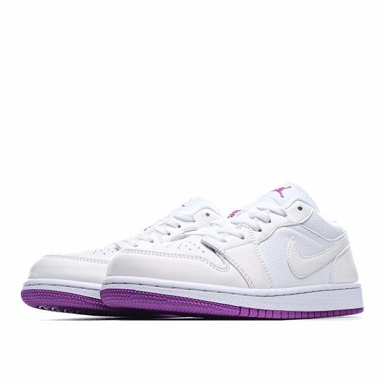 Air Jordan 1 Low GG Purple White Casual Shoes Womens 555112 ID AJ1 Jordan 