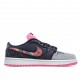 Air Jordan 1 Low Pink Black Jordan CW0418 006 AJ1 Unisex Casual Shoes 