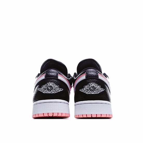 Air Jordan 1 Low Pink Whtie Black Casual Shoes 554723 016 AJ1 Womens Jordan 