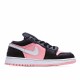 Air Jordan 1 Low Pink Whtie Black Casual Shoes 554723 016 AJ1 Womens Jordan 