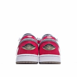 Air Jordan 1 Low Red White Gray Casual Shoes AJ1 309192 171 Unisex Jordan 