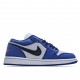 Air Jordan 1 Low White Blue Casual Shoes 553558 401 AJ1 Unisex Jordan 