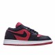 Air Jordan 1 Low Black Red 553560-610 Unisex Running Shoes