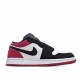 Air Jordan 1 Low Black Toe 553560-116 Unisex Running Shoes