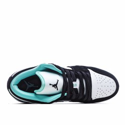 Air Jordan 1 Low Black White Blue CQ9828-131 Unisex Running Shoes