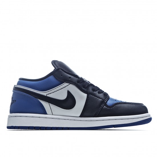 Air Jordan 1 Low Blue White Black Casual Shoes CQ9446 400 AJ1 Unisex Jordan 