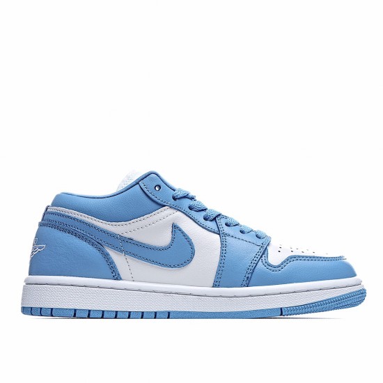 Air Jordan 1 Low Blue White Casual Shoes AO9944 441 AJ1 Unisex Jordan 