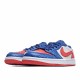 Air Jordan 1 Low Blue White Red CW0658-200 Unisex Running Shoes