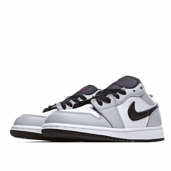 Air Jordan 1 Low Light Smoke Grey 553560-030 Unisex Running Shoes