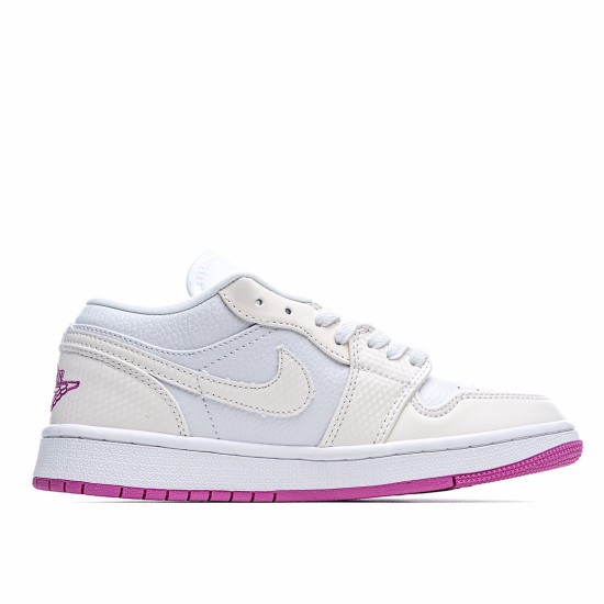 Air Jordan 1 Low Purple White Jordan CV3043 ID AJ1 Unisex Casual Shoes 