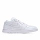 Air Jordan 1 Low Triple White 2019 553558-111 Unisex Running Shoes