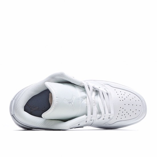 Air Jordan 1 Low Triple White 2019 553558-111 Unisex Running Shoes