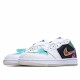 Air Jordan 1 Low White Black Green Casual Shoes CW7309 090 Unisex AJ1 Jordan 