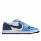 Air Jordan 1 Low White Blue Black Casual Shoes CZ0356 200 Mens AJ1 Jordan 