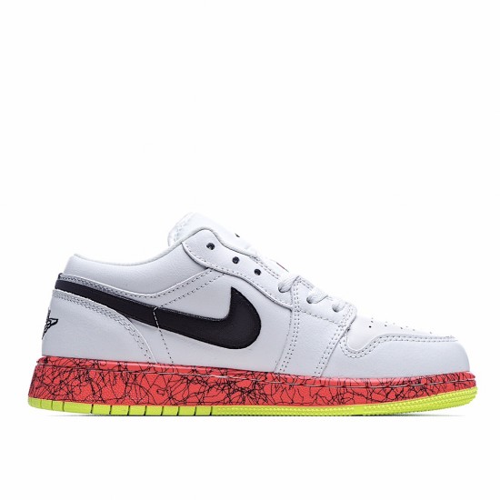 Air Jordan 1 Low White Blue Red Casual Shoes CV9548 100 AJ1 Womens Jordan 