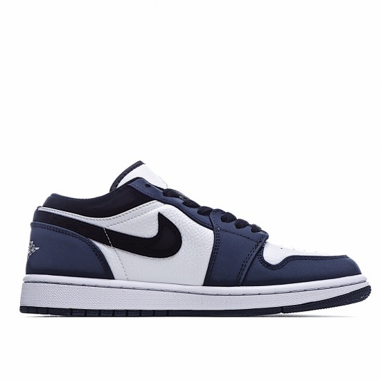 Air Jordan 1 Low White Deep Blue Casual Shoes 309192 101 AJ1 Unisex Jordan 