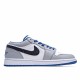 Air Jordan 1 Low White Gray Black Basektball Shoes AJ1 553558 103 Unisex Jordan 