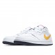 Air Jordan 1 Low White Multi White Yellow Casual Shoes CW7009 100 Unisex AJ1 Jordan 