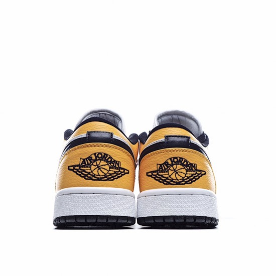 Air Jordan 1 Low Yellow White Black Casual Shoes CZ4776 107 AJ1 Unisex Jordan 