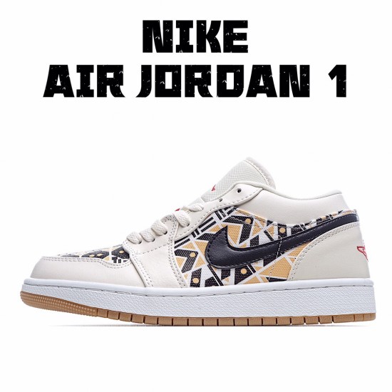 Air Jordan 1 Low Beige Black Basektball Shoes CJ4152 101 AJ1 Unisex Jordan 