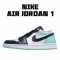 Air Jordan 1 Low Blue White Black Casual Shoes 553558 117 AJ1 Unisex Jordan 