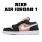 Air Jordan 1 Low Gold White Black 554723 090 Jordan AJ1 Womens Casual Shoes 