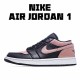 Air Jordan 1 Low Pink Black Casual Shoes Unisex 553558 034 AJ1 Jordan 