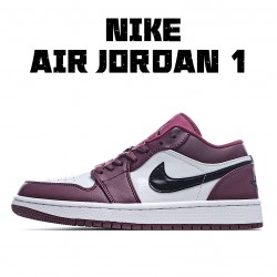 Air Jordan 1 Low Purple White Black Casual Shoes 553558 604 Unisex AJ1 Jordan 