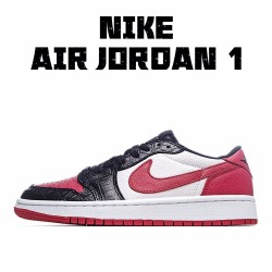 Air Jordan 1 Low Red White Black CW0192-200 Unisex Running Shoes