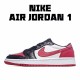 Air Jordan 1 Low Red White Black CW0192-200 Unisex Running Shoes