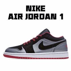 Air Jordan 1 Low White Black Casual Shoes 553558 002 Unisex AJ1 Jordan 