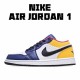 Air Jordan 1 Low Yellow Black White Blue Jordan 553558 123 AJ1 Unisex Casual Shoes 