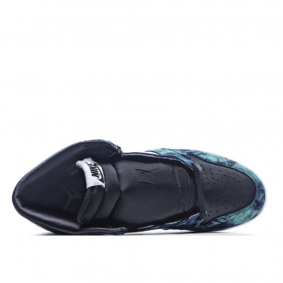Air Jordan 1 High OG Tie Dye Blue Black Jordan CD0461 100 AJ1 Mens 