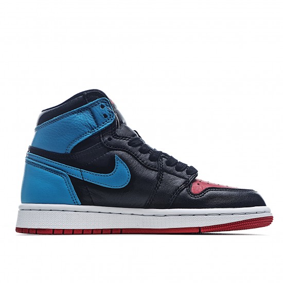 Air Jordan 1 High UNC To Chicago CD0461 046 AJ1 Womens Blue Black Red Jordan 