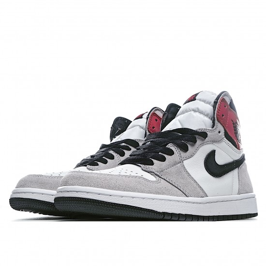 Air Jordan 1 Light Smoke Grey 555088 126 AJ1 Unisex Jordan 