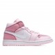 Air Jordan 1 Mid Digital Pink Jordan CW5379 600 AJ1 Womens Pink Red White 