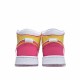 Air Jordan 1 Mid Edge Glow Jordan CV4611 100 AJ1 Unisex White Orange Yellow 