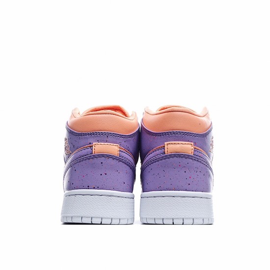 Air Jordan 1 Mid GS Atomic Pulse Womens Jordan AV5174 800 AJ1 Purple Pink 