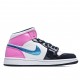 Air Jordan 1 Mid GS Patent Multi Pink Black White CZ9834 100 AJ1 Unisex Jordan 