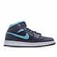 Air Jordan 1 Mid Grey Aqua 554724 063 AJ1 Unisex Jordan 