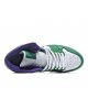 Air Jordan 1 Mid Hulk Green White Purple Jordan 554724 300 AJ1 Unisex 