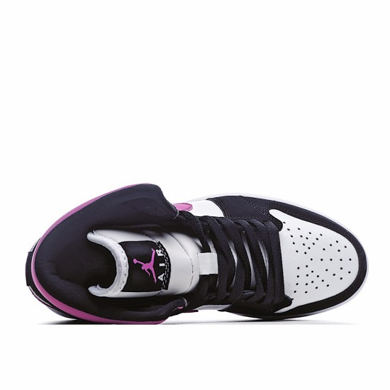 Air Jordan 1 Mid Magenta White Black Pink Jordan BQ6472 005 Unisex AJ1 