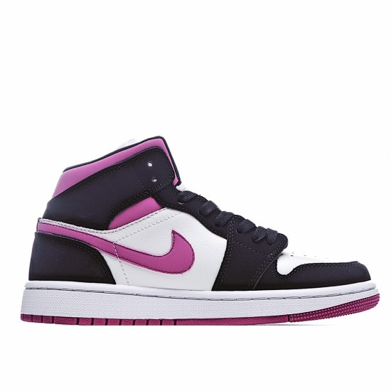 Air Jordan 1 Mid Magenta White Black Pink Jordan BQ6472 005 Unisex AJ1 