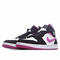 Air Jordan 1 Mid Magenta White Black Pink Jordan BQ6472 005 Unisex AJ1 