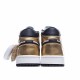 Air Jordan 1 Mid Metallic Gold Jordan DC1419 700 AJ1 Unisex Gold White Black 