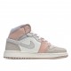 Air Jordan 1 Mid Milan CV3044 100 AJ1 Unisex Brown White Jordan 